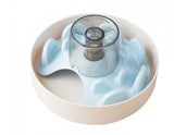 SPIN Interactive Slow Feeder Bowl UFO Maze & Dispenser Baby Blue By PetDreamHouse