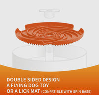 SPIN Interactive Accessory Lick Flying Disc Orange By PetDreamHouse