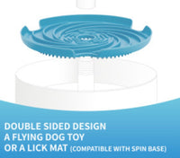 SPIN Interactive Accessory Lick Flying Disc Blue By PetDreamHouse