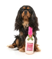 Rose Pink Wine Dog Toy By FuzzYard
