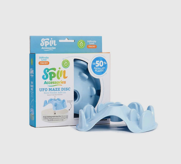 SPIN Interactive Accessory UFO Maze Baby Blue By PetDreamHouse