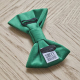 Forest Green Velvet Dog Bow Tie By Sweet William
