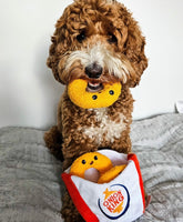 Fast Food Onion Rings Hide & Seek Dog Toy By Hugsmart