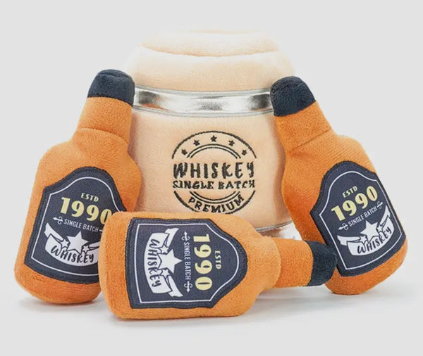 Whiskey Barrel Hide Seek Dog Toy By Hugsmart