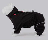 Reflective Black Overalls Dog Jacket By Hugo & Hudson