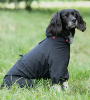 Reflective Black Overalls Dog Jacket By Hugo & Hudson