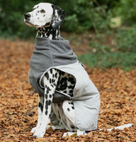 Grey Thermal Self Heating Dog Jacket By Hugo & Hudson
