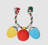 Christmas Lights Bauble Rope Dog Toy By Hugsmart