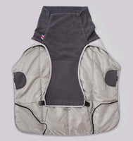 Grey Thermal Self Heating Dog Jacket By Hugo & Hudson