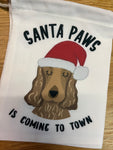 Santa Paws Dog Keepsake Bag Cocker Spaniel By Hoobynoo