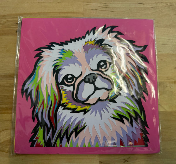 Pekingese Paper-Cut Artwork By Houndy Ever After Crafts