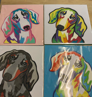 Short Hair Dachshund Paper-Cut Artwork By Houndy Ever After Crafts