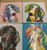 Short Hair Dachshund Paper-Cut Artwork By Houndy Ever After Crafts