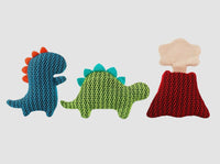 Dino Buds Trio Dog Toy Set By Hugsmart