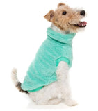 Vibrant Teal Green Teddy Turtle Neck Sweater By FuzzYard