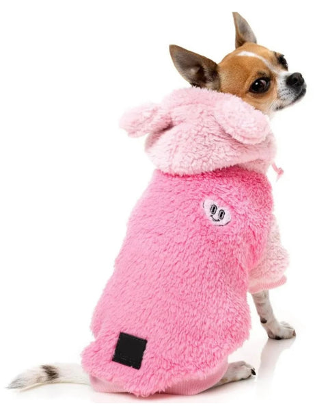 Contrast Pink Winnie Bear Hoodie By FuzzYard