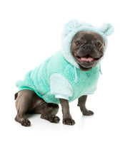 Contrast Teal Green Winnie Bear Hoodie By FuzzYard