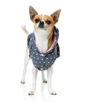 Pink Flipside Reversible Raincoat Dog Jacket By FuzzYard