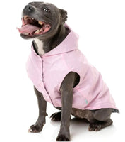 Pink Flipside Reversible Raincoat Dog Jacket By FuzzYard