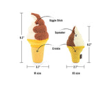 Snack Attack Soft Serve Ice Cream Toy XS & M By P.L.A.Y