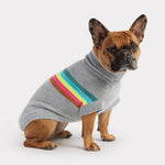 Retro Stripe Grey Knitted Dog Sweater By GF Pet