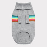 Retro Stripe Grey Knitted Dog Sweater By GF Pet