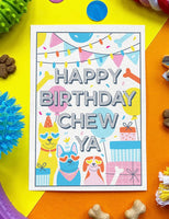 Happy Birthday Edible Dog Birthday Card By Scoff Paper