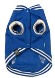 Blue Letterman Varsity Dog Jacket By FuzzYard