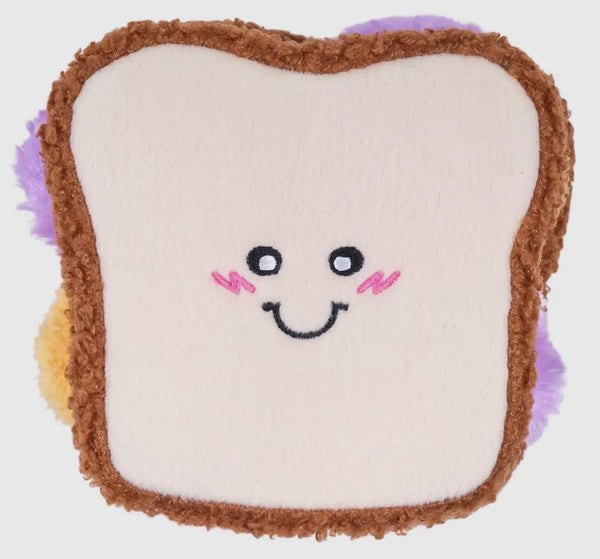 Snufflerz Sandwich PB & J Toy By Zippy Paws