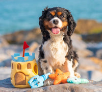 Beach Sand Castle Hide & Seek Dog Toy By Hugsmart