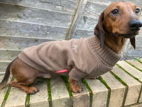 Dog Fleece & Knit Jumper Chocolate By House Of Paws