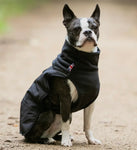 Black Thermal Self Heating Dog Jacket By Hugo & Hudson