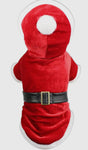 Santa Velvet Hoodie By Parisian Pet