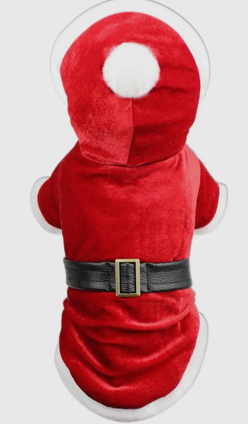 Santa Velvet Hoodie By Parisian Pet