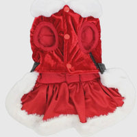 Santa Velvet Dress By Parisian Pet
