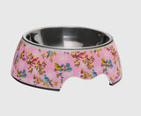 Rosy Pink Paradise Floral Avenue Classic Bowl By PawStory