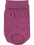 Raspberry Cable Knitwear Sweater By Parisian Pet