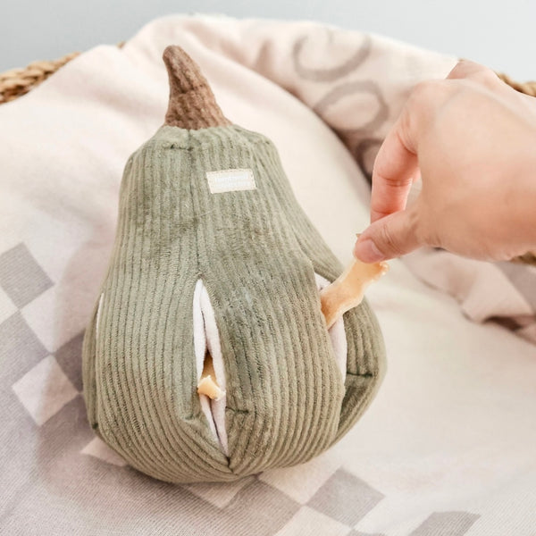 Butternut Squash Snuffle Toy By Lambwolf Collective