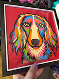 Long Haired Dachshund Paper-Cut Artwork By Houndy Ever After Crafts