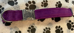 Amethyst Jewel Velvet Dog Collar Handmade By Urban Tails