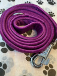 Amethyst Jewel Velvet Dog Lead Handmade By Urban Tails
