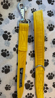 Citrine Jewel Velvet Dog Lead Handmade By Urban Tails