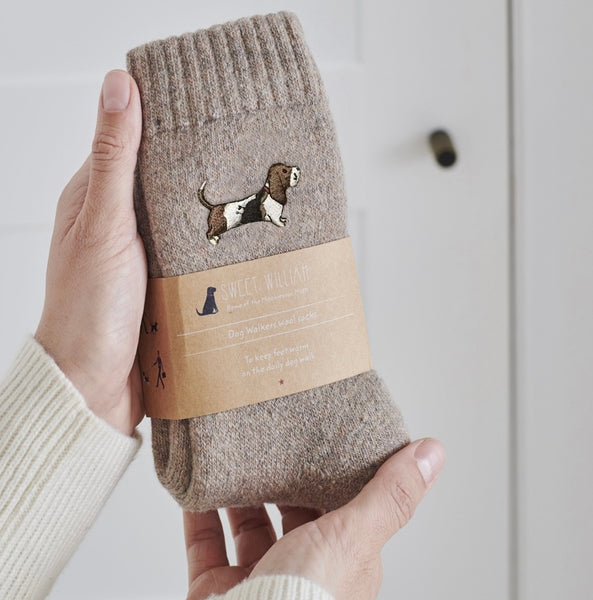 Basset Dog Walkers Socks By Sweet William