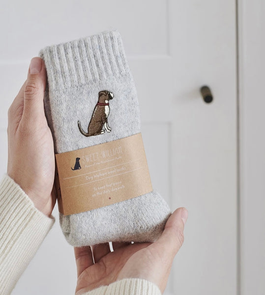 Boxer Dog Walkers Socks By Sweet William