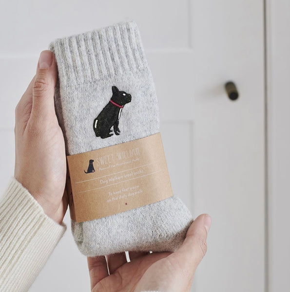 Frenchie Dog Walkers Socks By Sweet William