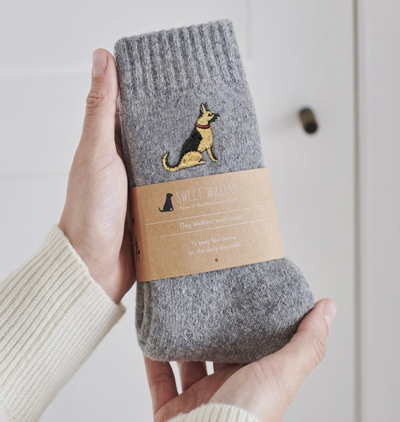 German Shepard Dog Walkers Socks By Sweet William