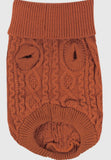 Terracotta Cable Knitwear Sweater By Parisian Pet