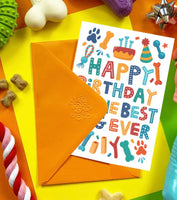 Happy Birthday Edible Dog Birthday Card By Scoff Paper