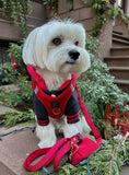 Luxe Red Step In Harness By Doodle Couture