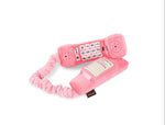 Pink Landline Phone Plush Dog Toy By P.L.A.Y